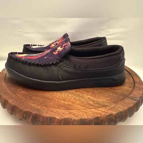 DC Shoes AC/DC Villain 2 Slip-On Black “Highway to Hell” Men’s 8.5 - Picture 4 of 10